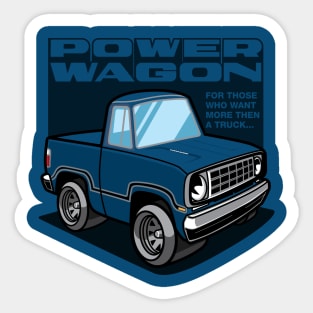 Medium Blue Iridescent - Power Wagon Sticker